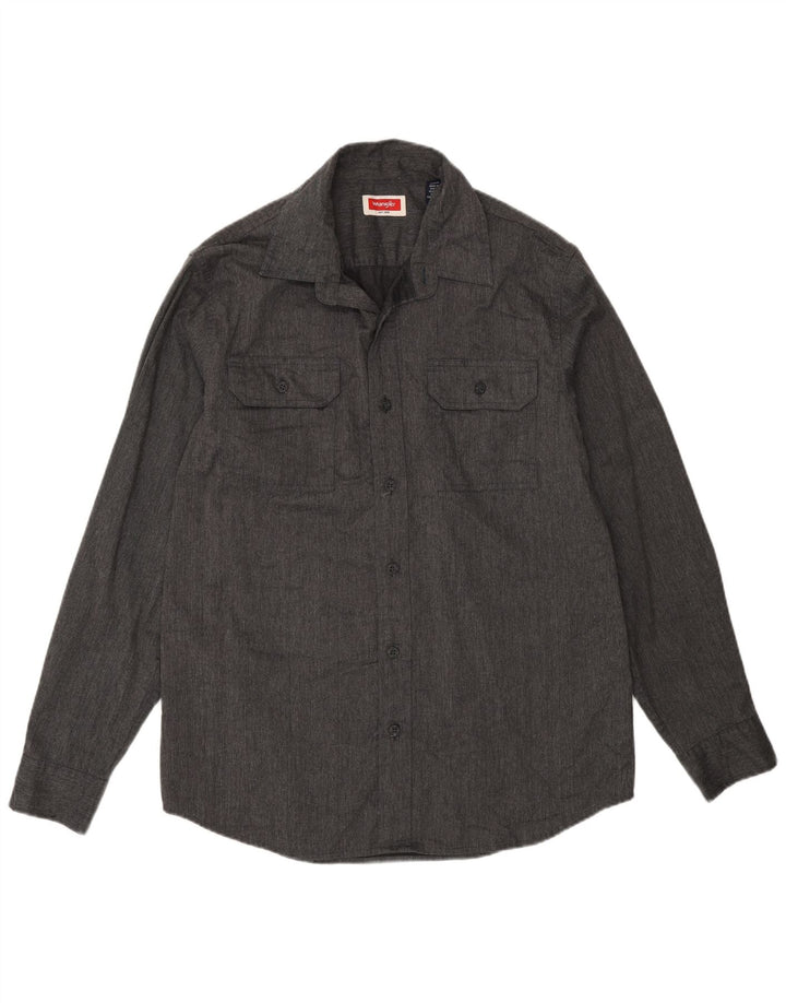Wrangler muška košulja srednje sivi pamuk