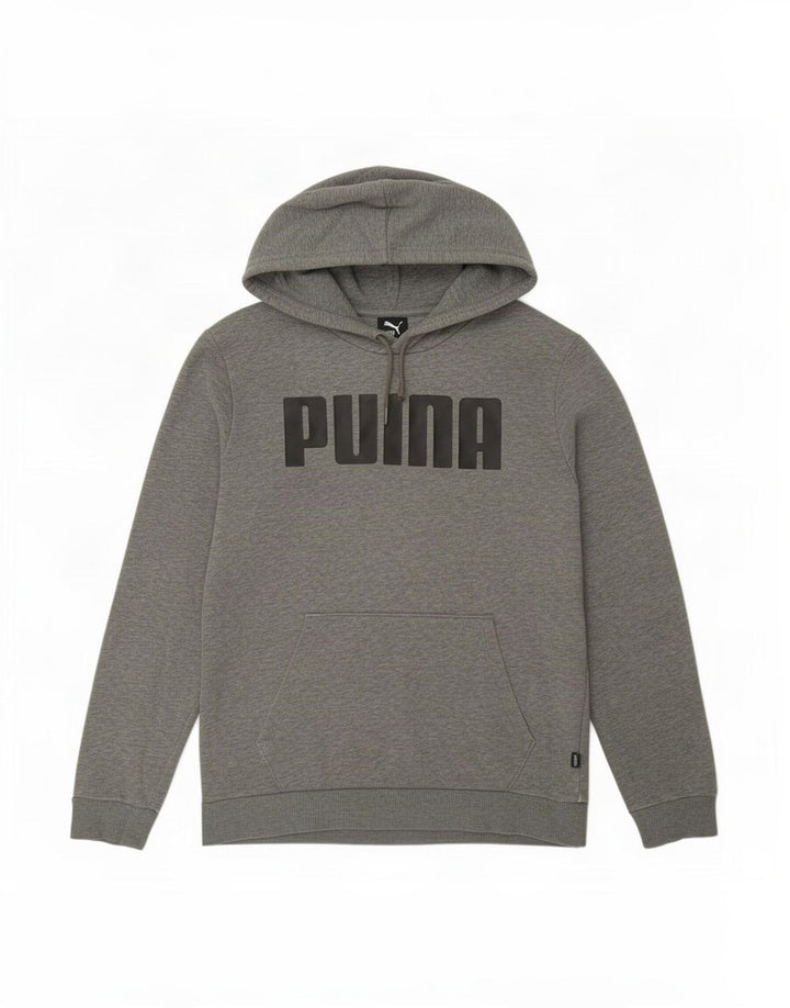 Puma muška majica s kapuljačom s kapuljačom, mala siva