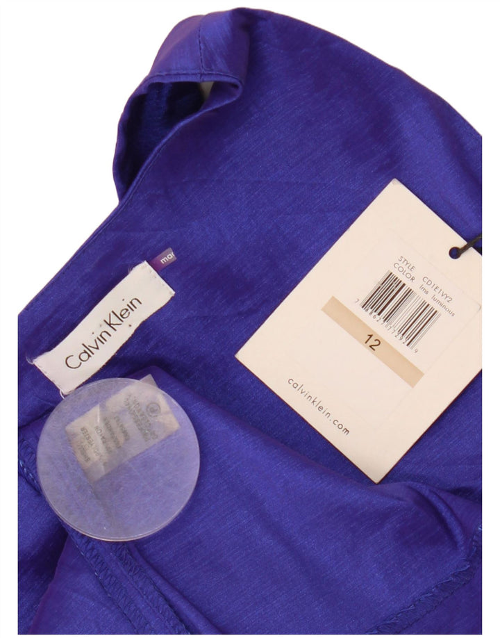 CALVIN KLEIN Ženska haljina A-kroja bez rukava US 12 srednje ljubičasta poliester