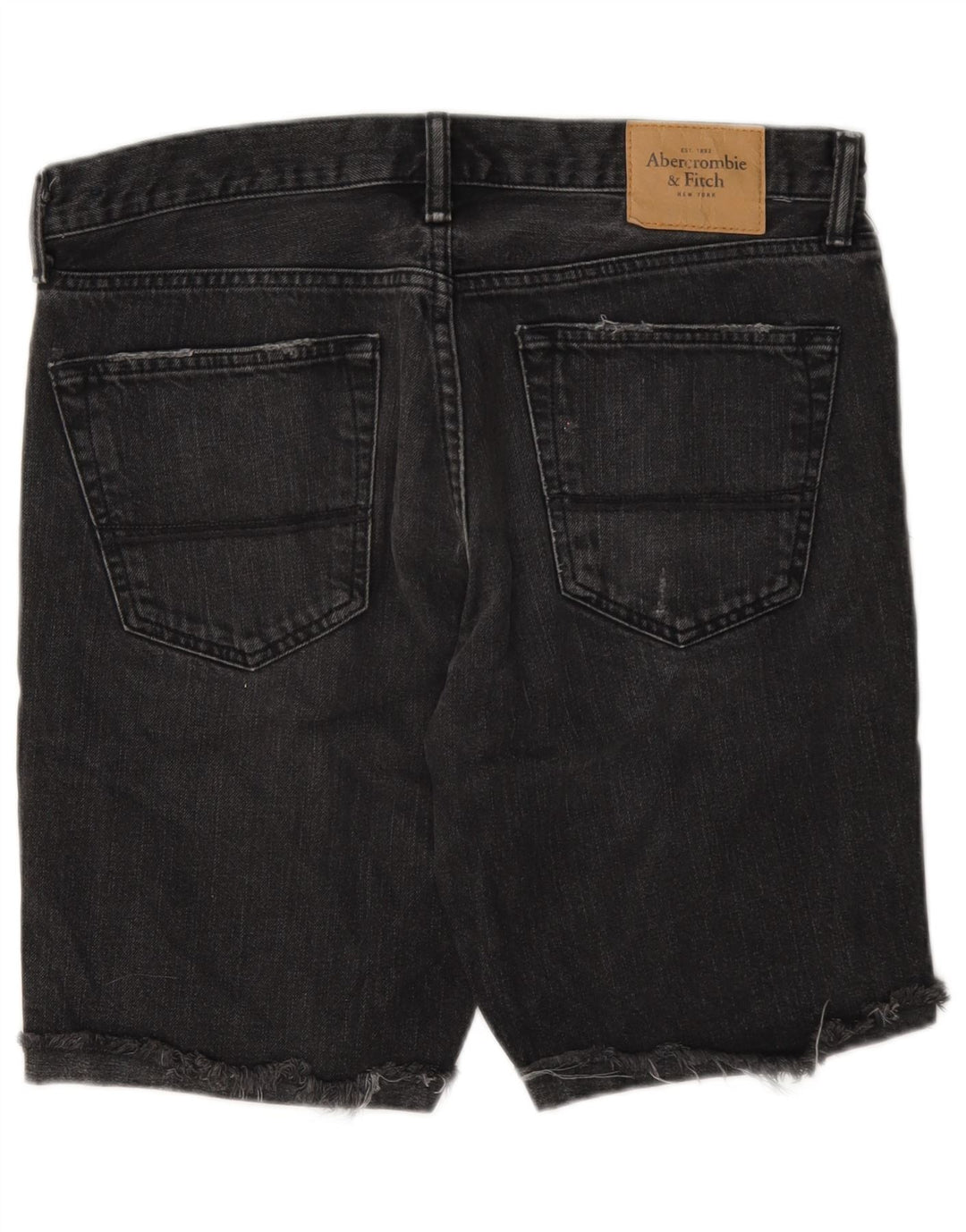 Abercrombie & Fitch muške traper kratke hlače W33 srednje sivi pamuk