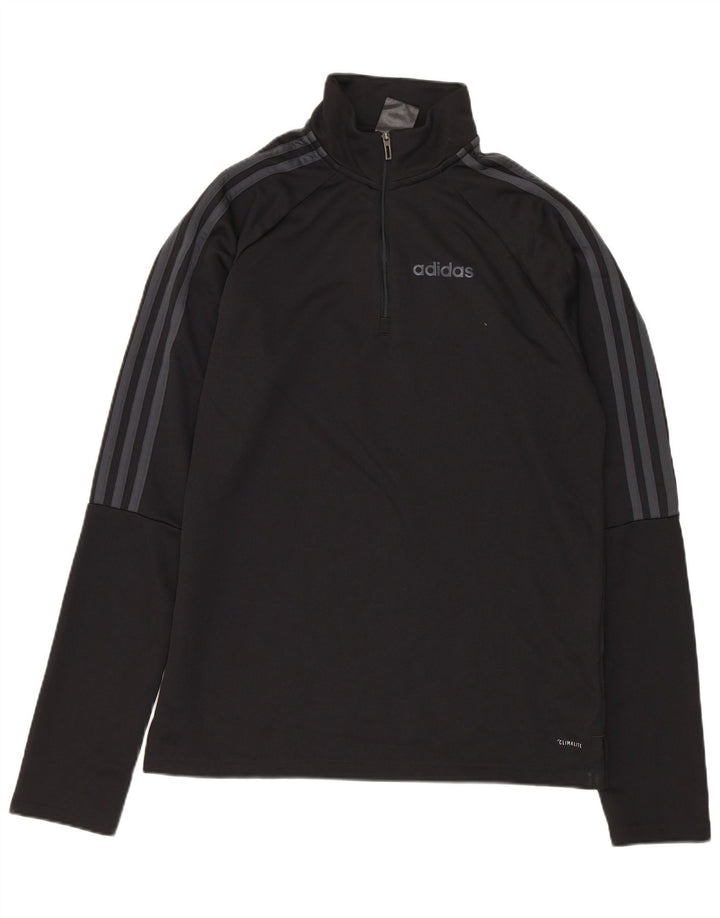 ADIDAS muška trenirka Climalite s patentnim izrezom, mala crna majica