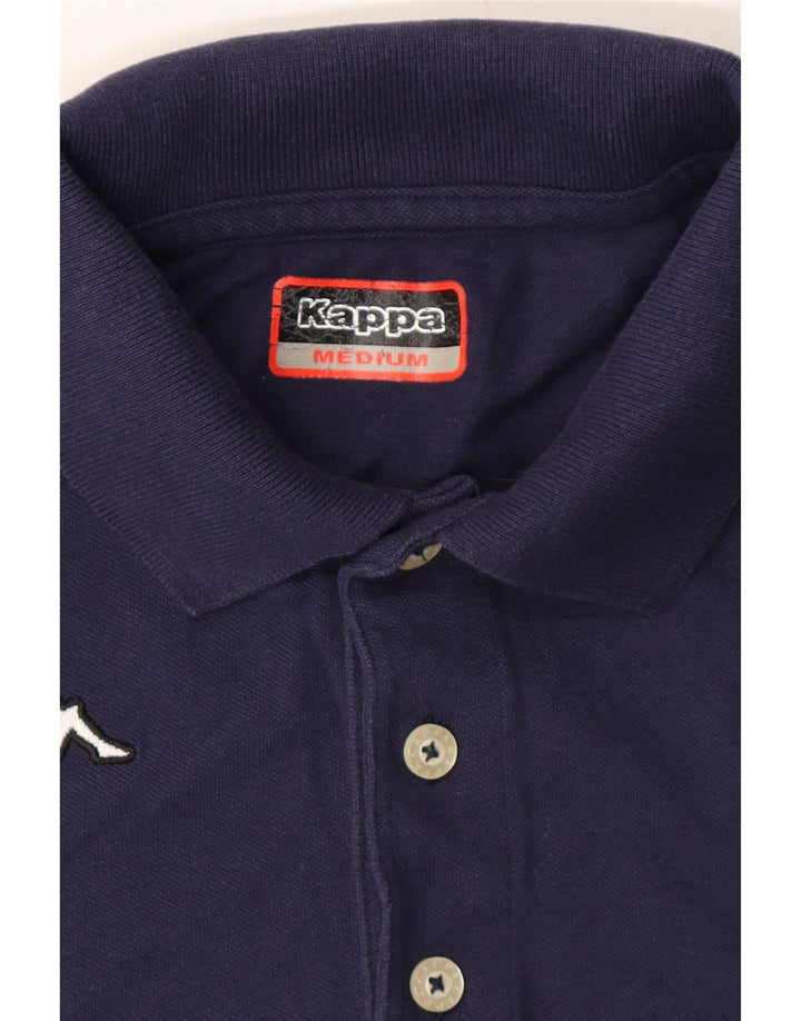 KAPPA Mens Polo Shirt Medium Navy Blue Cotton Vintage Kappa and Second-Hand Kappa from Messina Hembry 