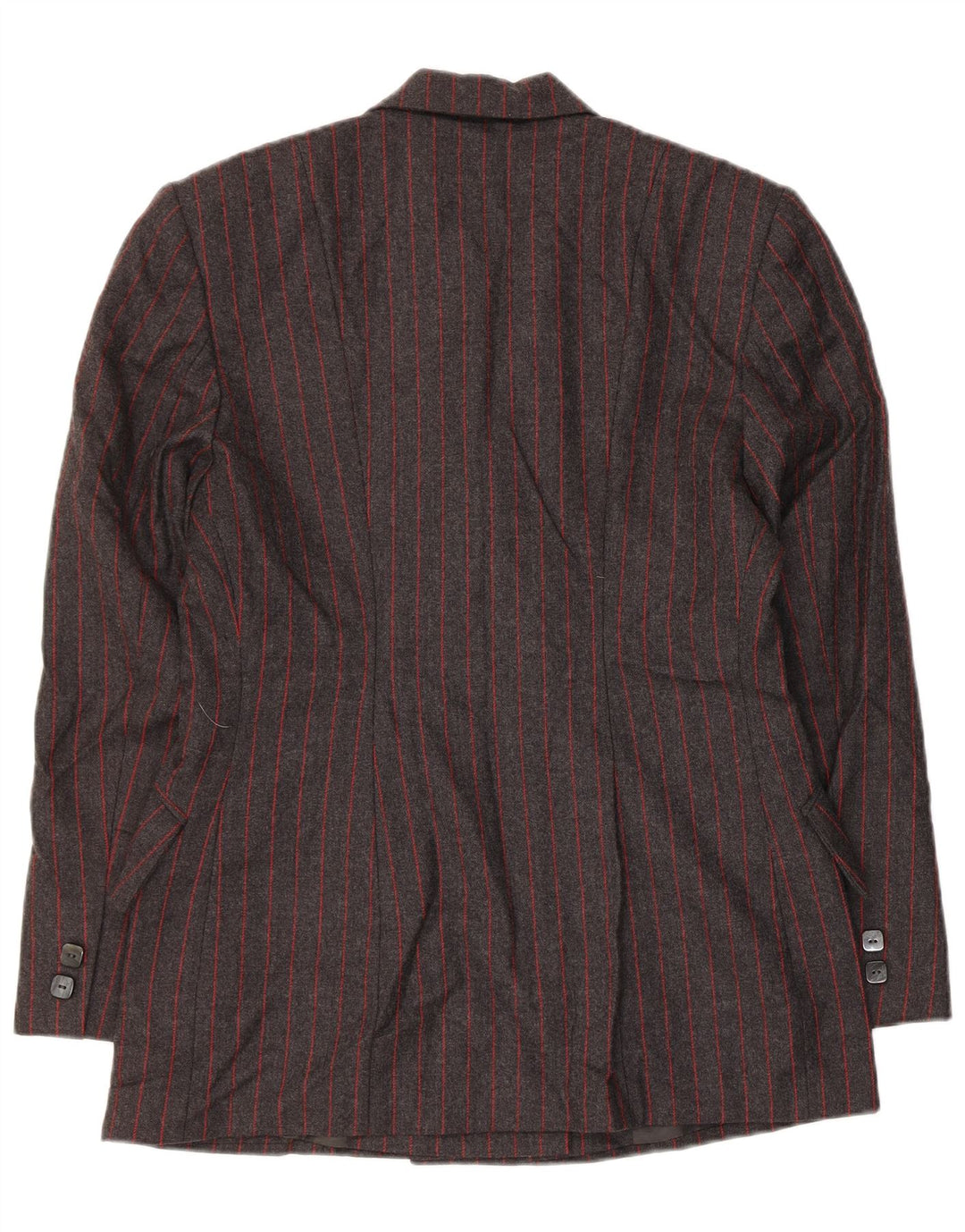 Aria Ženski dvodijelni komplet s dvostrukim kopčanjem UK 14 Srednji W26 Siva prugasta vuna