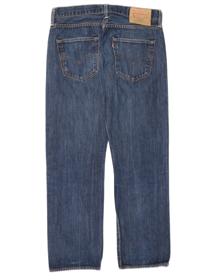 Levi's muške ravne traperice W32 L30 plavi pamuk