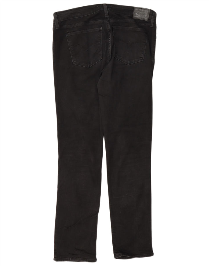 Levi's ženske 712 uske traperice W32 L32 crni pamuk