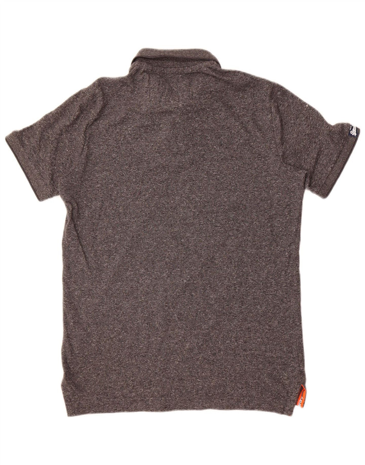 Superdry muška polo majica, mali sivi flekasti pamuk