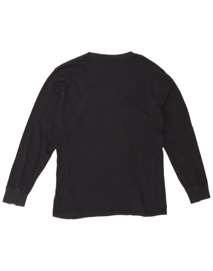 VANS muška grafička majica dugih rukava srednje crne boje pamuka