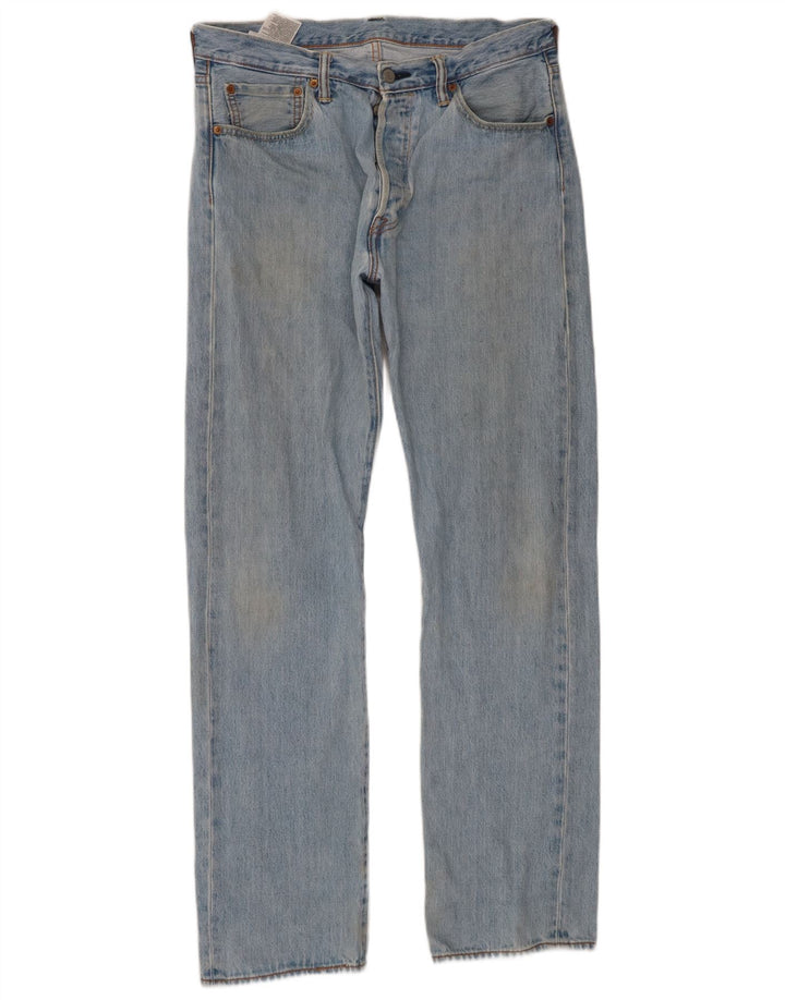 Levi's muške 501 ravne traperice W34 L34 plavi pamuk