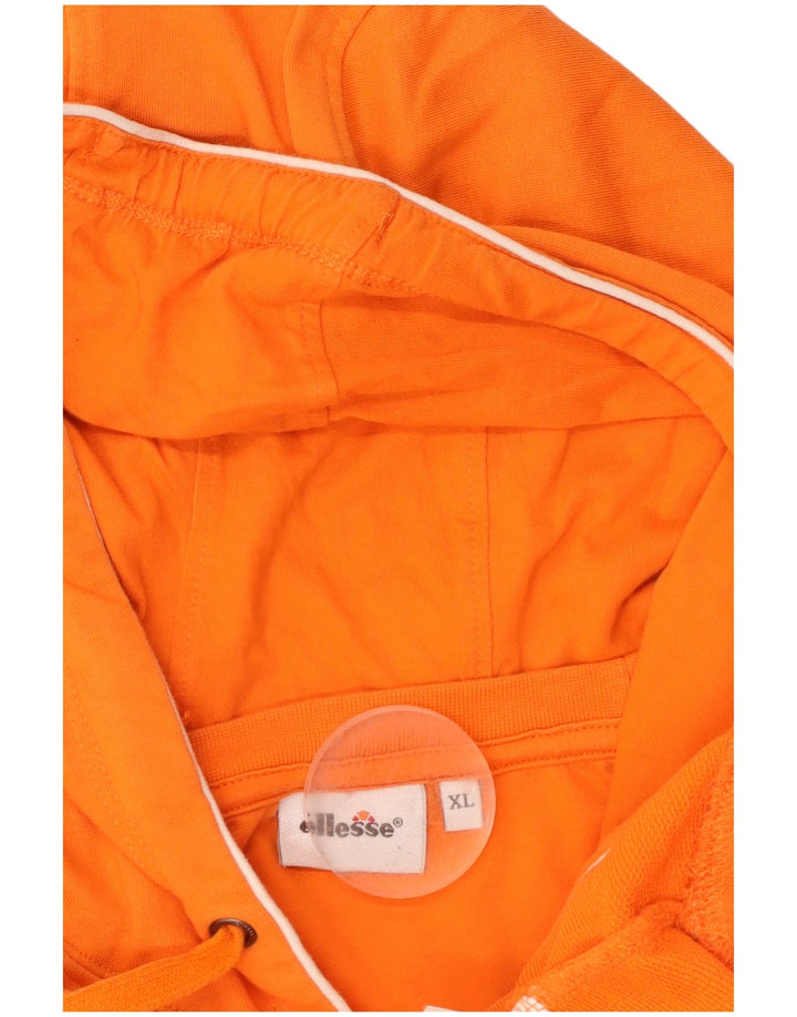 ELLESSE Muška majica s kapuljačom s grafičkim motivima XL, narančasti pamuk