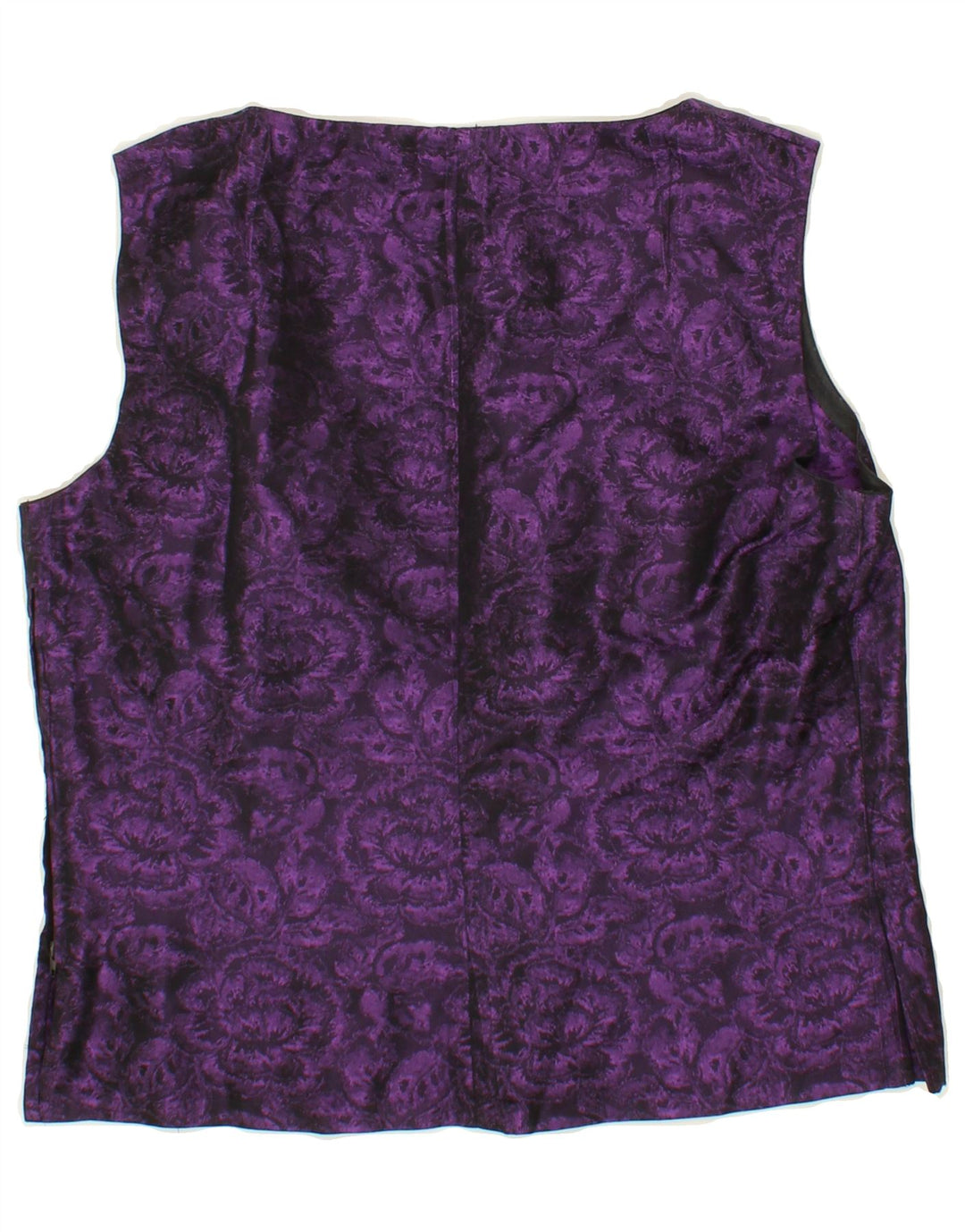 VINTAGE Womens 2 Piece Set UK 14 Medium Purple Floral Vintage Vintage and Second-Hand Vintage from Messina Hembry 