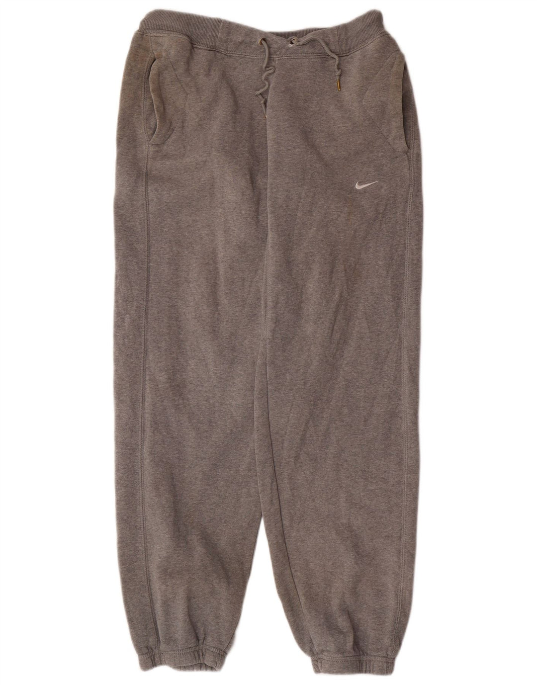 NIKE Mens Tracksuit Trousers Joggers Small  Grey Cotton