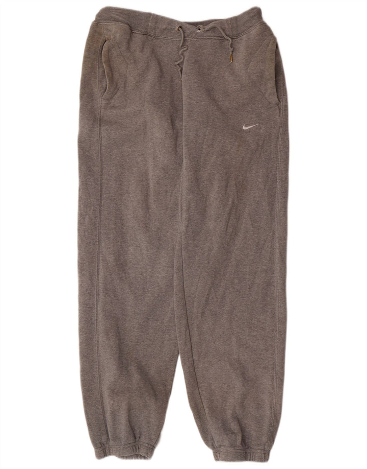 NIKE Mens Tracksuit Trousers Joggers Small  Grey Cotton