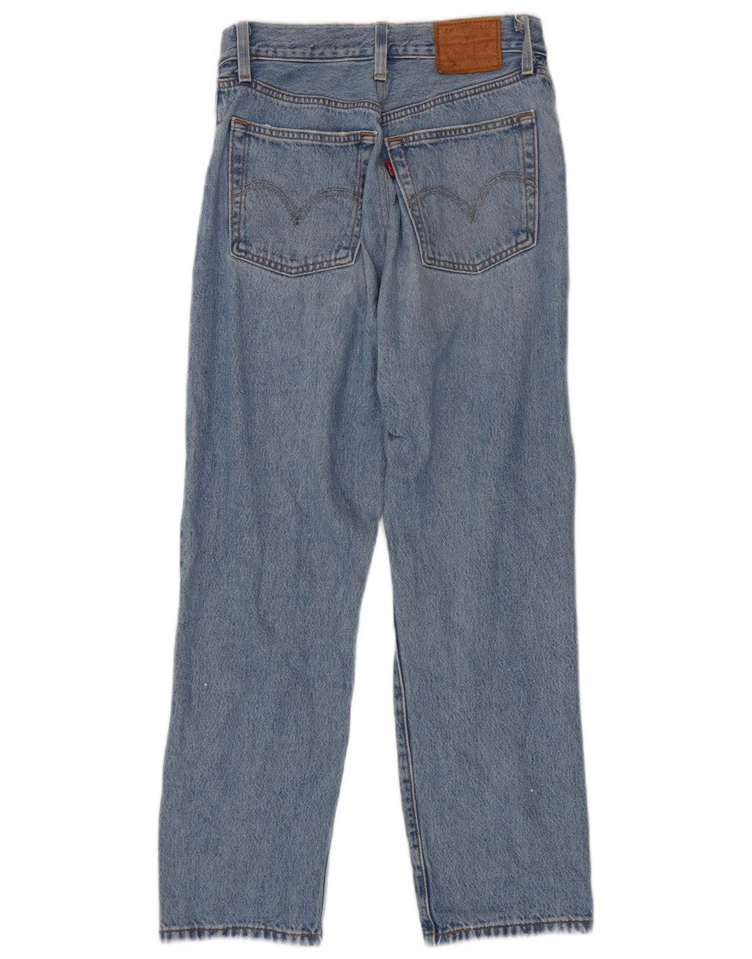 Levi's ženske 501 ravne traperice s oštećenjem W26 L26 plave