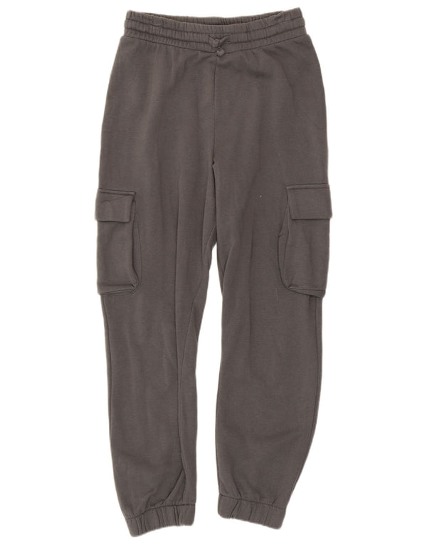 Zara Ženska Cargo Trenirka Hlače Joggers UK 8 Mali sivi pamuk