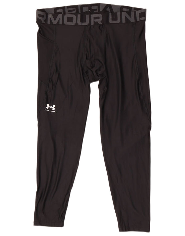 Under Armour muške Heat Gear grafičke tajice 3XL crni poliester