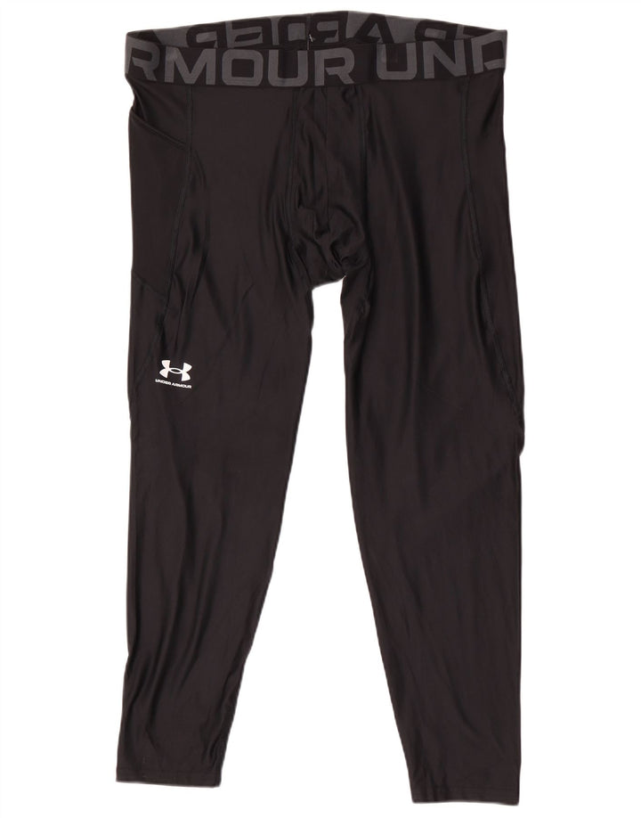 Under Armour muške Heat Gear grafičke tajice 3XL crni poliester