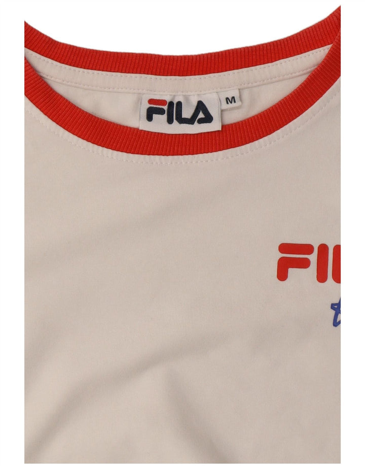 FILA ženska majica kratkih rukava UK 14 Srednje bijela