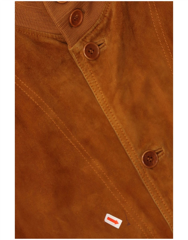 VINTAGE muška bomber jakna od brušene kože UK 42 XL smeđa