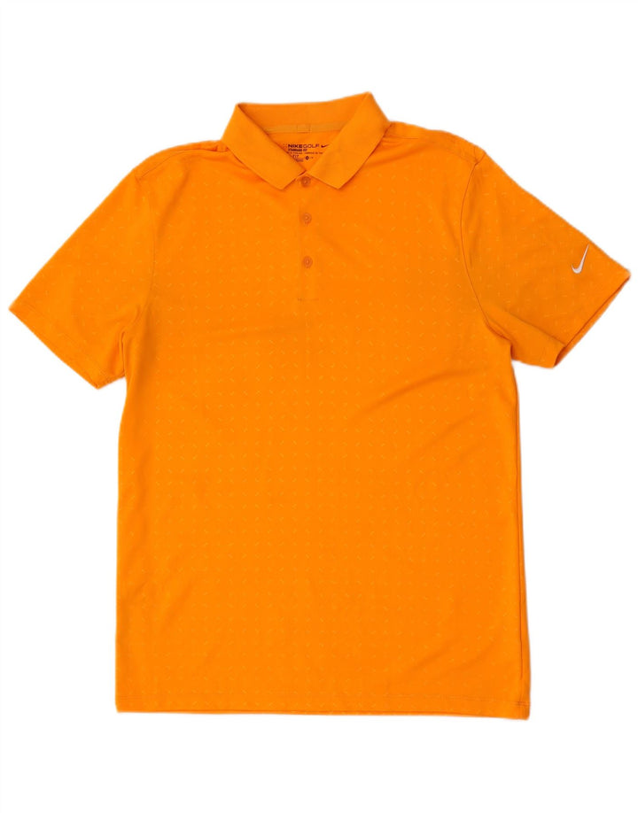 Nike muška polo majica Dri Fit standardnog kroja, srednje narančasta poliesterska točka