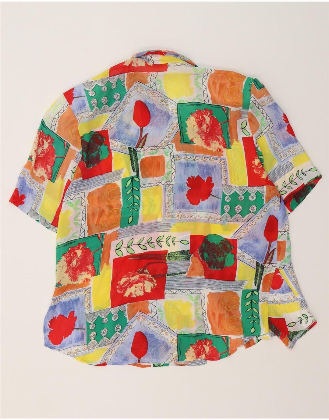 Vintage ženska dugačka košulja bluza EU 40 srednje raznobojna viskoza