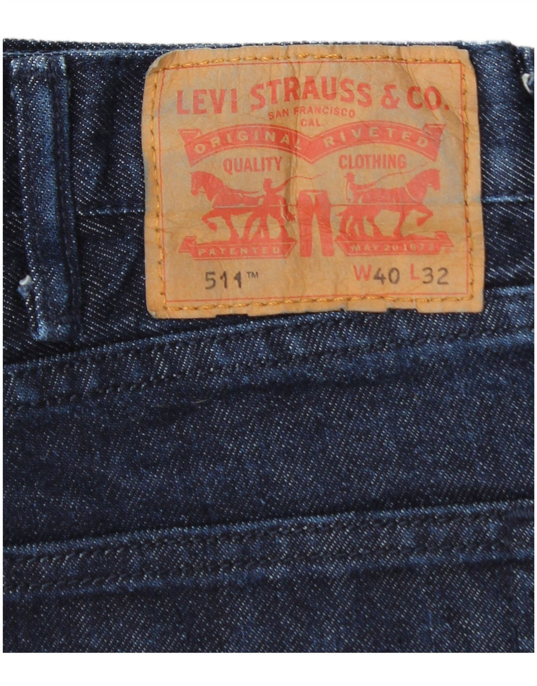 Levi's muške 511 uske traperice W40 L32 tamnoplave pamučne klasične