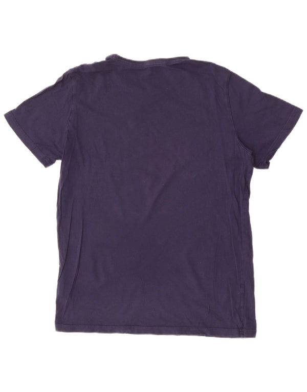 Puma Boys Graphic T-Shirt Top 15-16 Years Navy Blue Pamuk