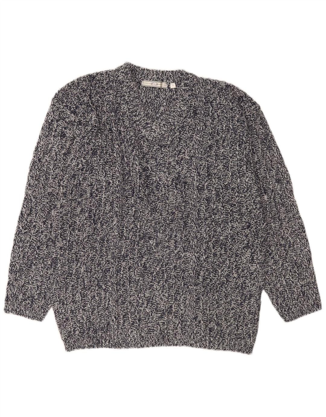 Lotto muški džemper s V-izrezom, veliki tamnoplavi prošarani akril