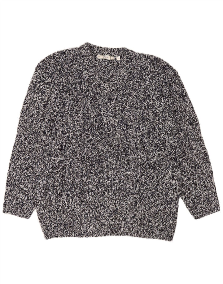 Lotto muški džemper s V-izrezom, veliki tamnoplavi prošarani akril