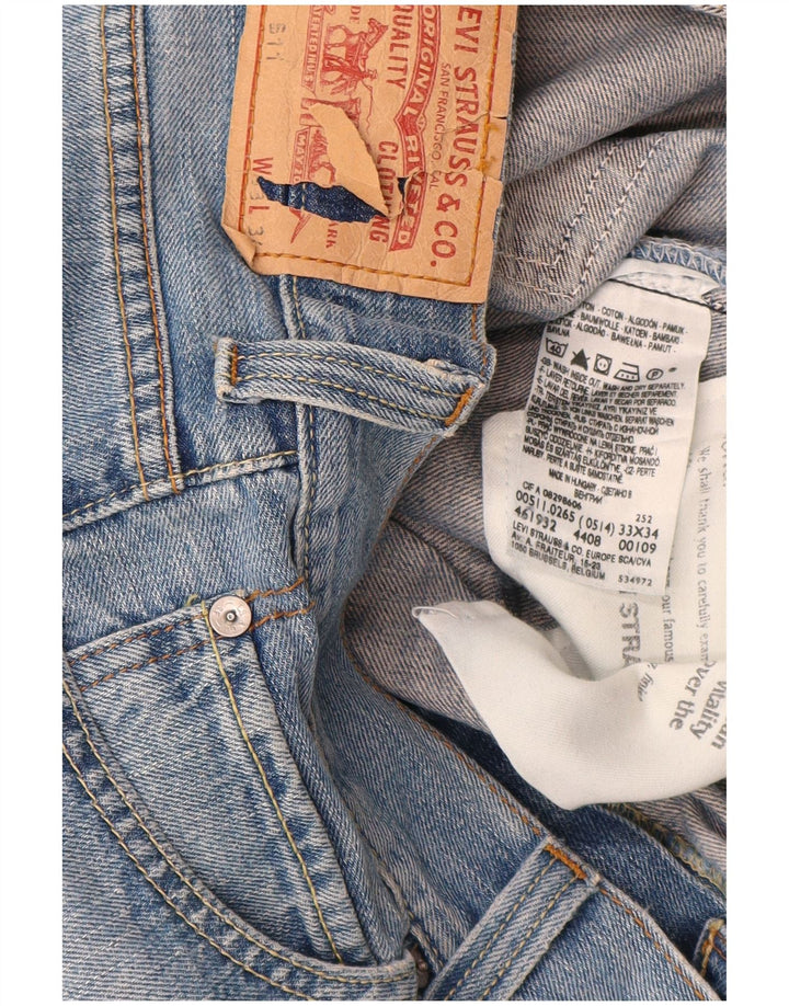 Levi's muške 511 uske traperice W33 L34 plavi pamuk