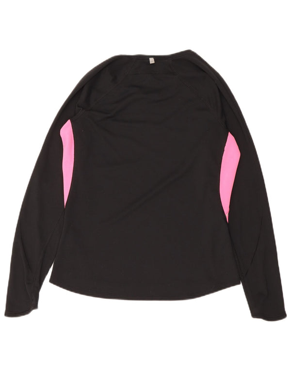 Nike Ženska Dri Fit majica dugih rukava UK 12/14 srednje crne boje