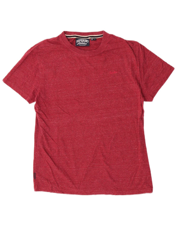 Superdry ženska majica kratkih rukava UK 16 Veliki crveni flekasti pamuk
