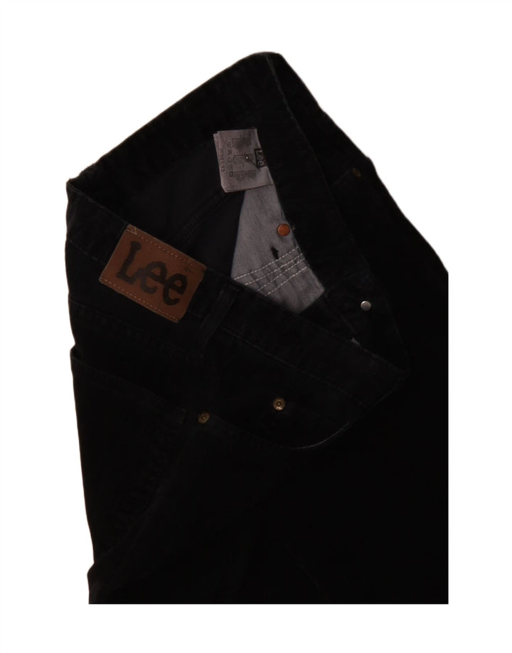 LEE Ženske hlače od samta W30 L30 tamnoplavi pamuk