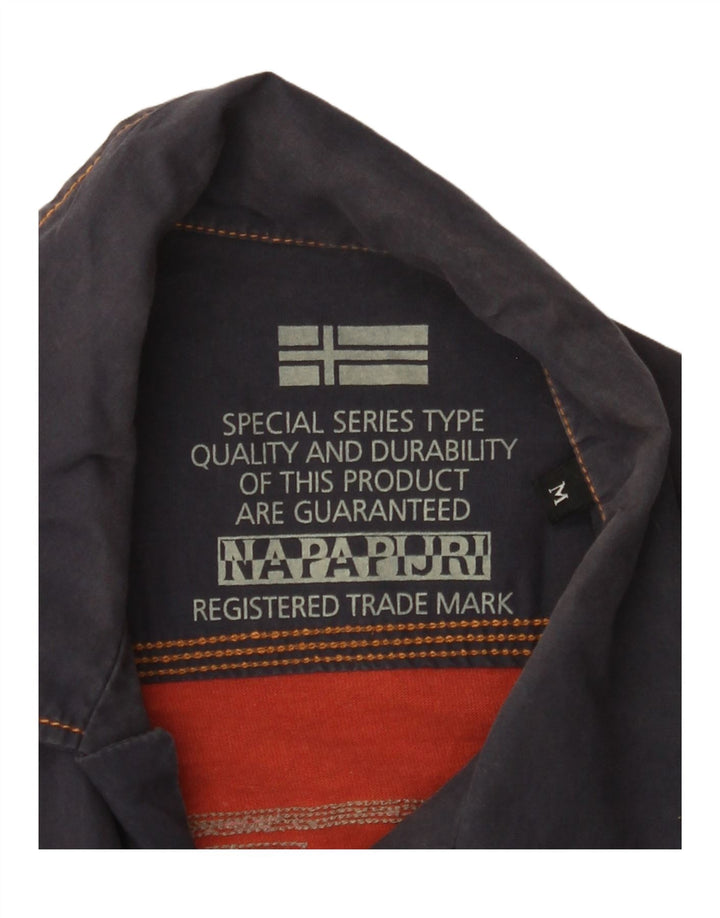 NAPAPIJRI muška grafička košulja kratkih rukava srednje tamnoplave cvjetne boje