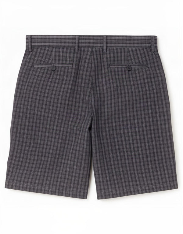 Marks & Spencer Mens Blue Harbor Chino kratke hlače W36 veliki tamnoplavi karirani pamuk
