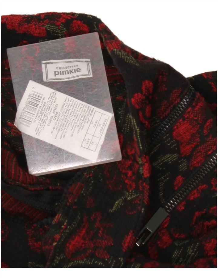 PIMKIE Ženska mini suknja visokog struka IT 42 Srednji W26 Crveni cvjetni pamuk