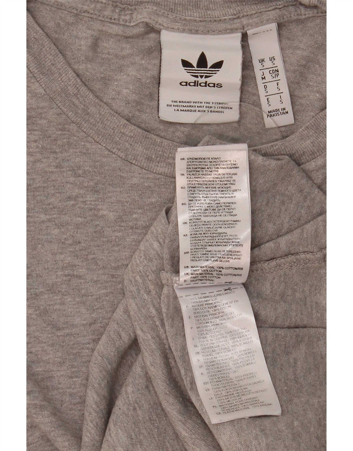 Adidas muška majica kratkih rukava mala siva pamuk