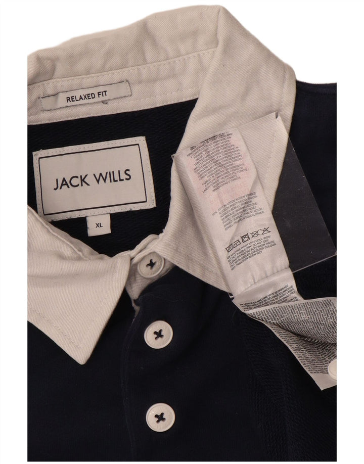 JACK WILLS Muška ragbi polo majica XL tamnoplave boje