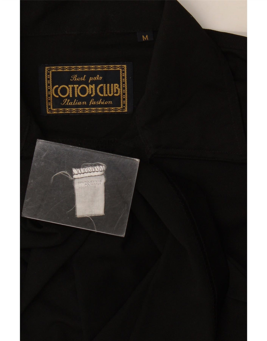 Cotton Club muška polo majica Srednje crni poliester