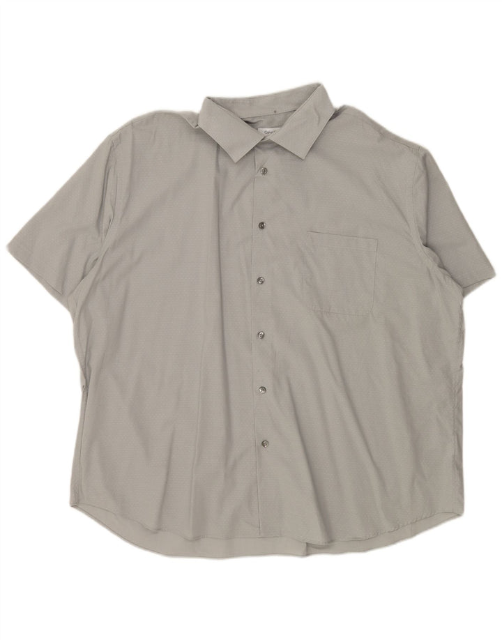 Calvin Klein muška košulja kratkih rukava veličina 18 18 1/2 2XL siva točkasta