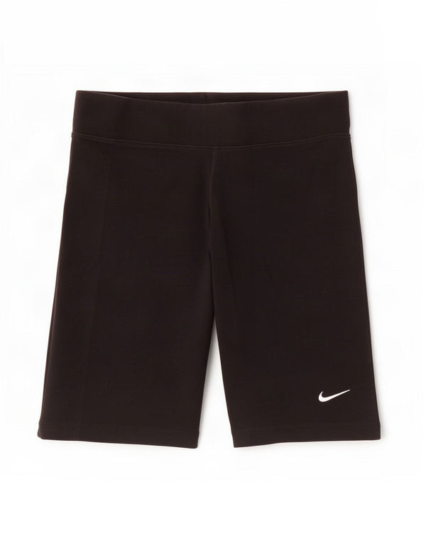 Nike ženske sportske kratke hlače UK 12 Srednje crni pamuk