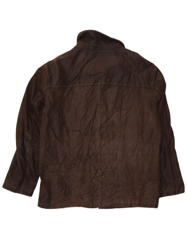 Vintage muška kožna jakna UK 40 Large Brown