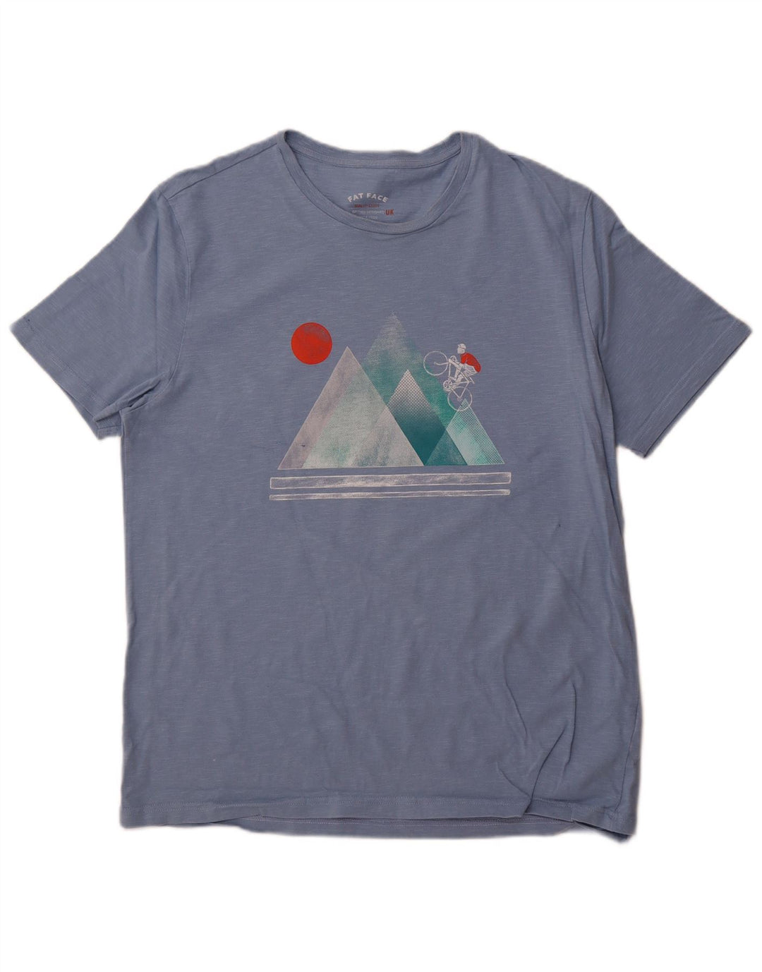 FAT FACE Muška majica kratkih rukava XL s plavim flekama od pamuka