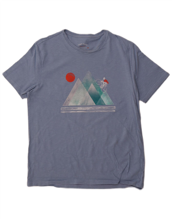 FAT FACE Muška majica kratkih rukava XL s plavim flekama od pamuka