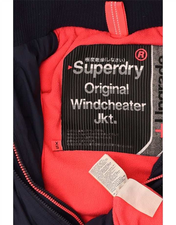 SUPERDRY ženska jakna s jaknom vjetrovkom UK 6 XS tamnoplava