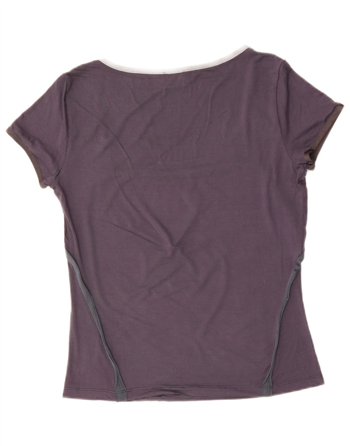 CERRUTI 1881 Ženska majica kratkih rukava UK 12 srednje tamnoplava viskoza