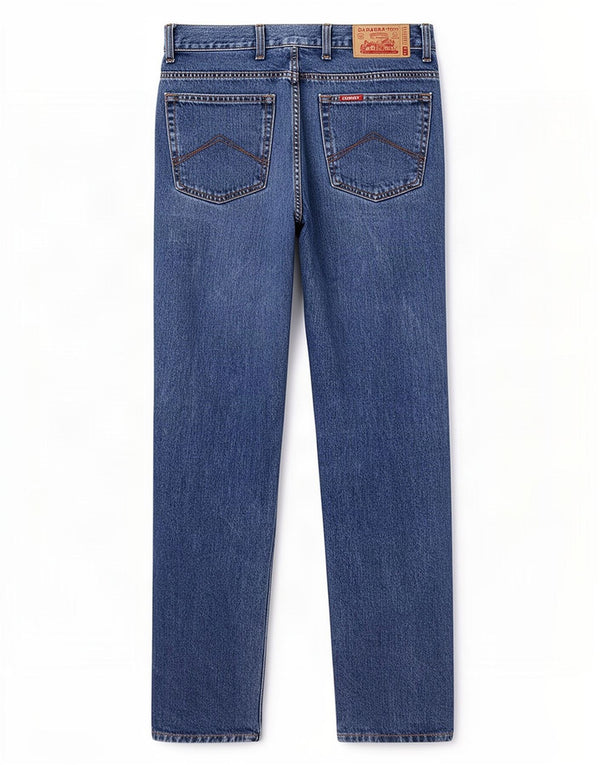 Carrera Mens 700 Straight Jeans W31 L29 Plavi pamuk