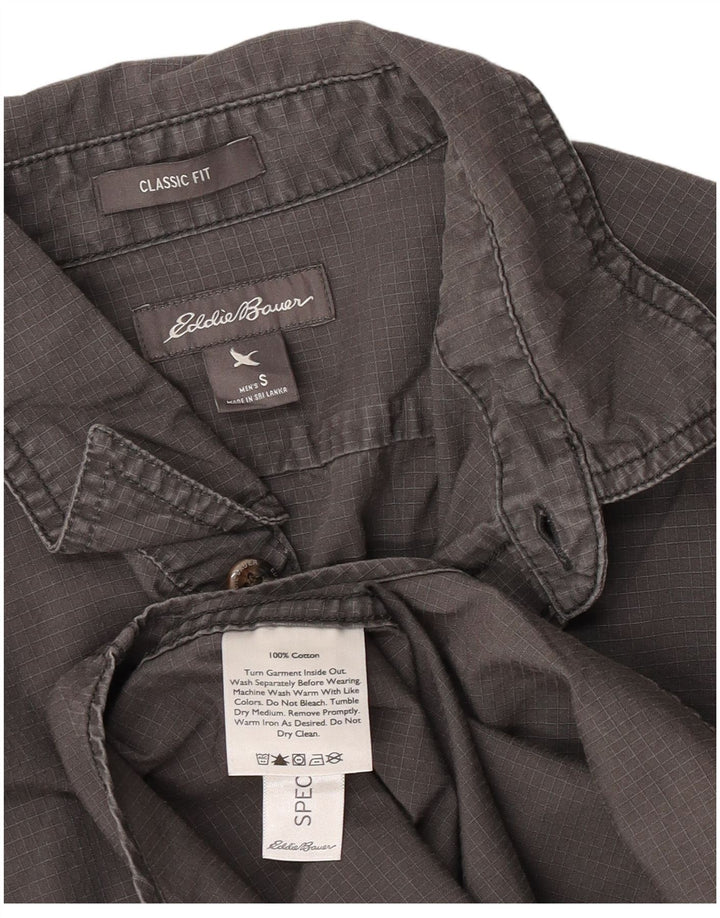 Eddie Bauer muška košulja klasičnog kroja Mala siva pamučna
