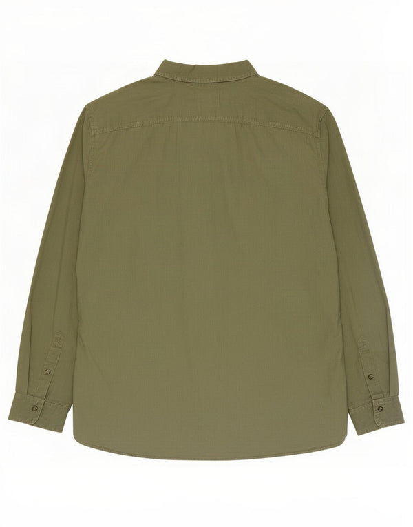 Timberland muška uska košulja 3XL od zelenog platna