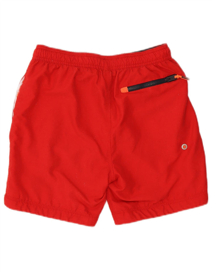 Superdry muške kratke hlače za kupanje s grafičkim motivima, mali crveni poliester