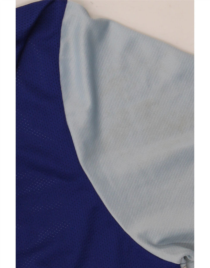 Nike Dri Fit T-Shirt Top XL Blue Colourblock poliester